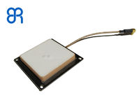 সাদা রঙের UHF সিরামিক RFID অ্যান্টেনা ছোট আকারের বৃত্তাকার পোলারাইজেশন 2dBic RFID UHF রিডার অ্যান্টেনা