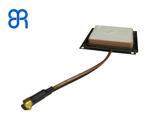 RFID হ্যান্ডহেল্ড রিডার SMA সংযোগকারীর জন্য সাদা UHF RFID সিরামিক অ্যান্টেনা 902-928MHz